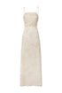 Tejada Pleated Cotton Midi Dress / Ivory Guayacan